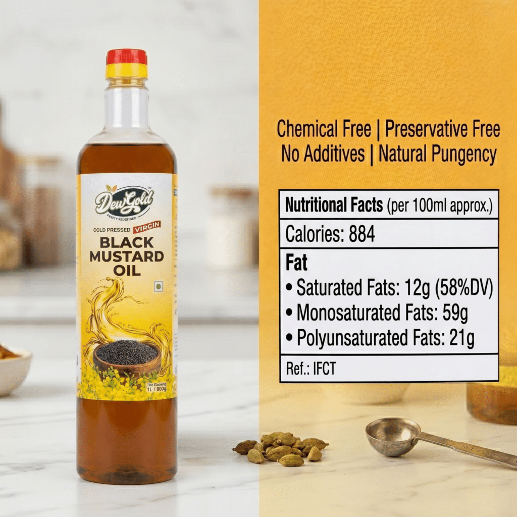 Cold Pressed Virgin Black Mustard Oil