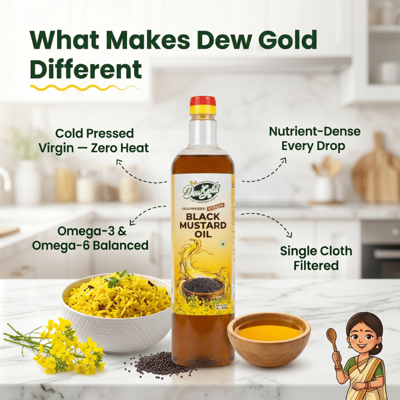 Cold Pressed Virgin Black Mustard Oil
