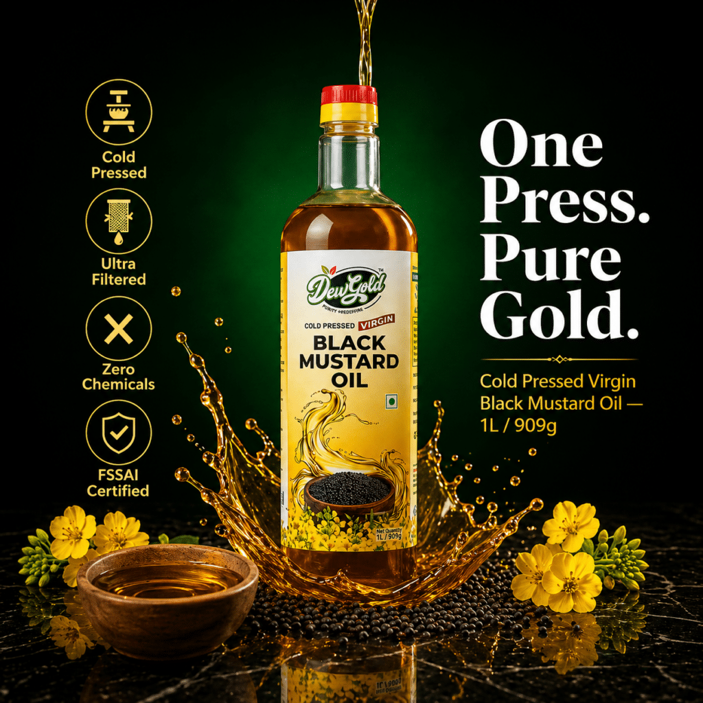 Cold Pressed Virgin Black Mustard Oil