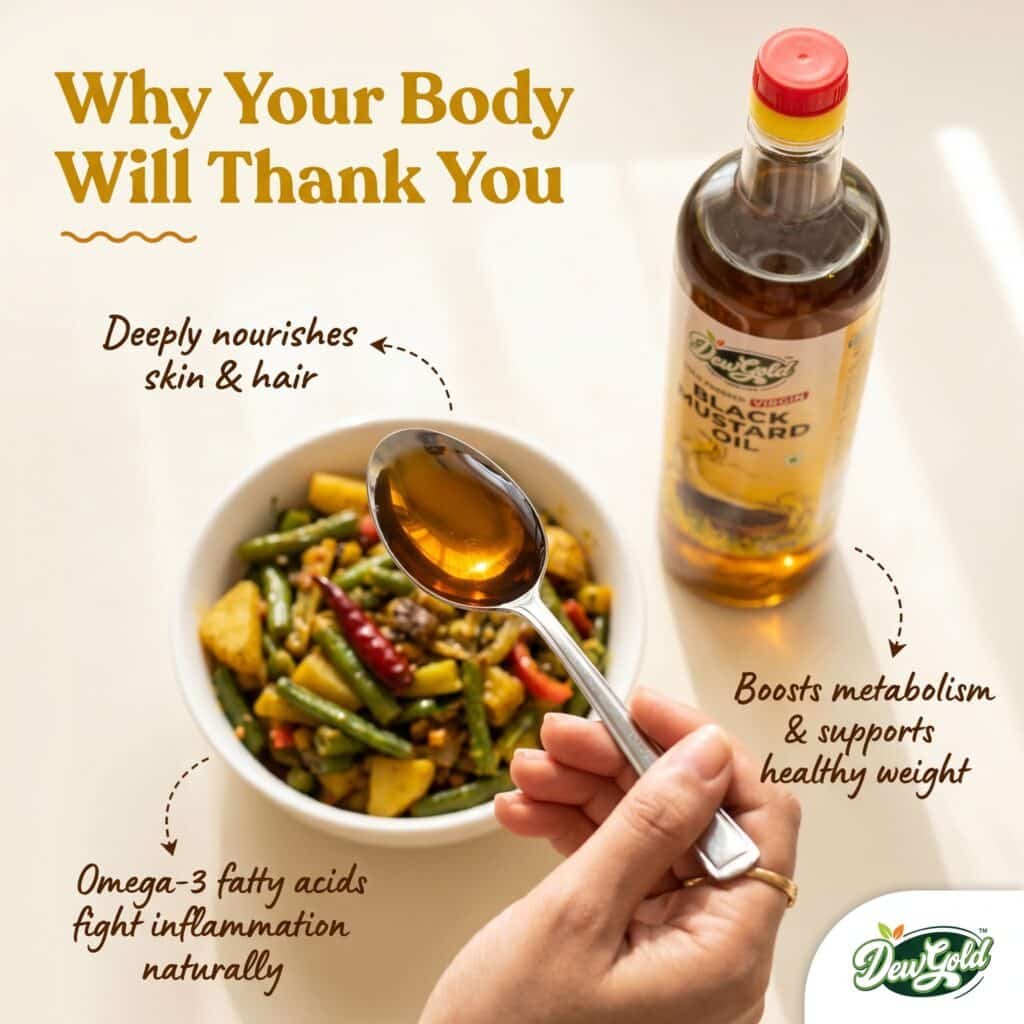 Cold Pressed Virgin Black Mustard Oil