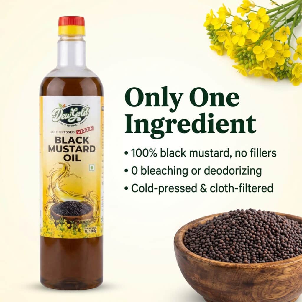 Cold Pressed Virgin Black Mustard Oil